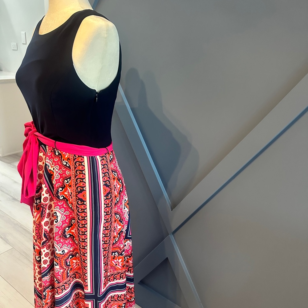 Eliza J Black and Pink Maxi Skirt - Picture 2 of 6